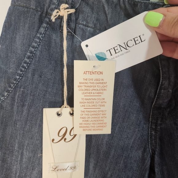 Level 99 Denim Blue Women Shorts, Size 26, NWT - Picture 3 of 11